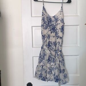 Blue and white Floral dress
